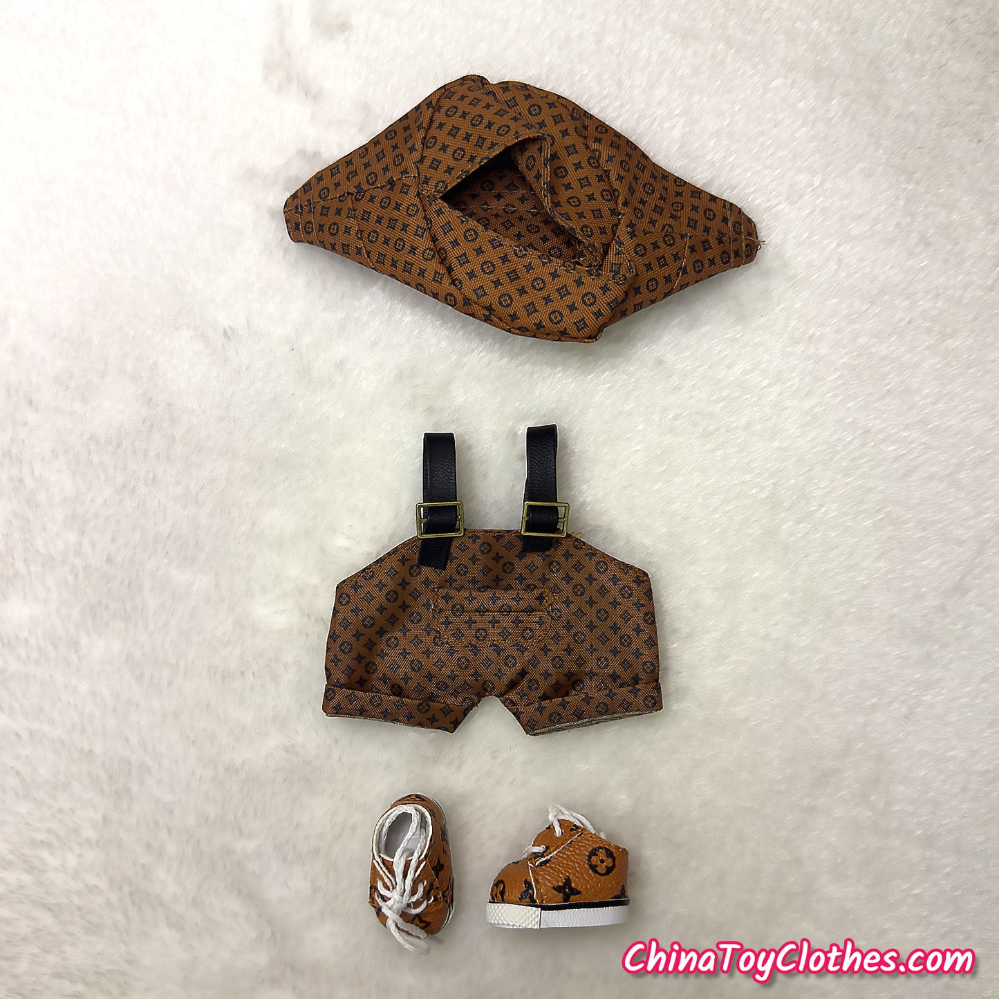 LABUBU 17cm The Monsters Plush Doll Replacing Clothes Gentle Man 'Rich Doll' Suit NO TOY