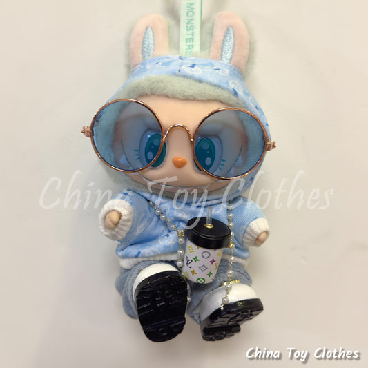 LABUBU 17cm Les Monstres Peluche Poupée Vêtements Beau Mec Style Manga 4 articles dans un costume PAS DE JOUET
