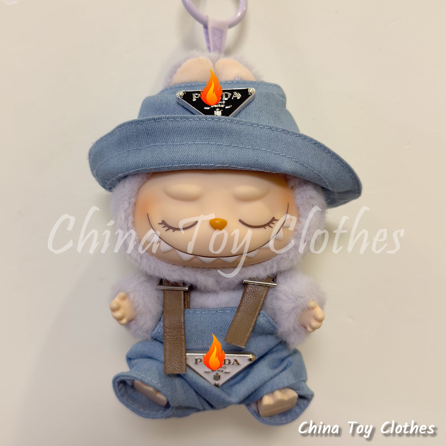 LABUBU 17cm Les Monstres Peluche Poupée Vêtements Beau Mec Style Manga 4 articles dans un costume PAS DE JOUET