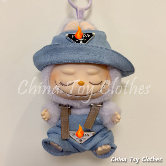 LABUBU 17cm Les Monstres Peluche Poupée Vêtements Beau Mec Style Manga 4 articles dans un costume PAS DE JOUET