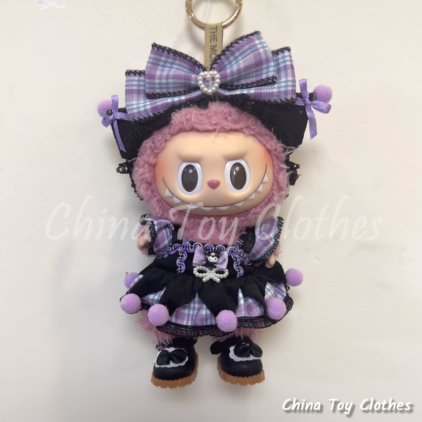 LABUBU 17cm Les Monstres Peluche Poupée Vêtements Beau Mec Style Manga 4 articles dans un costume PAS DE JOUET
