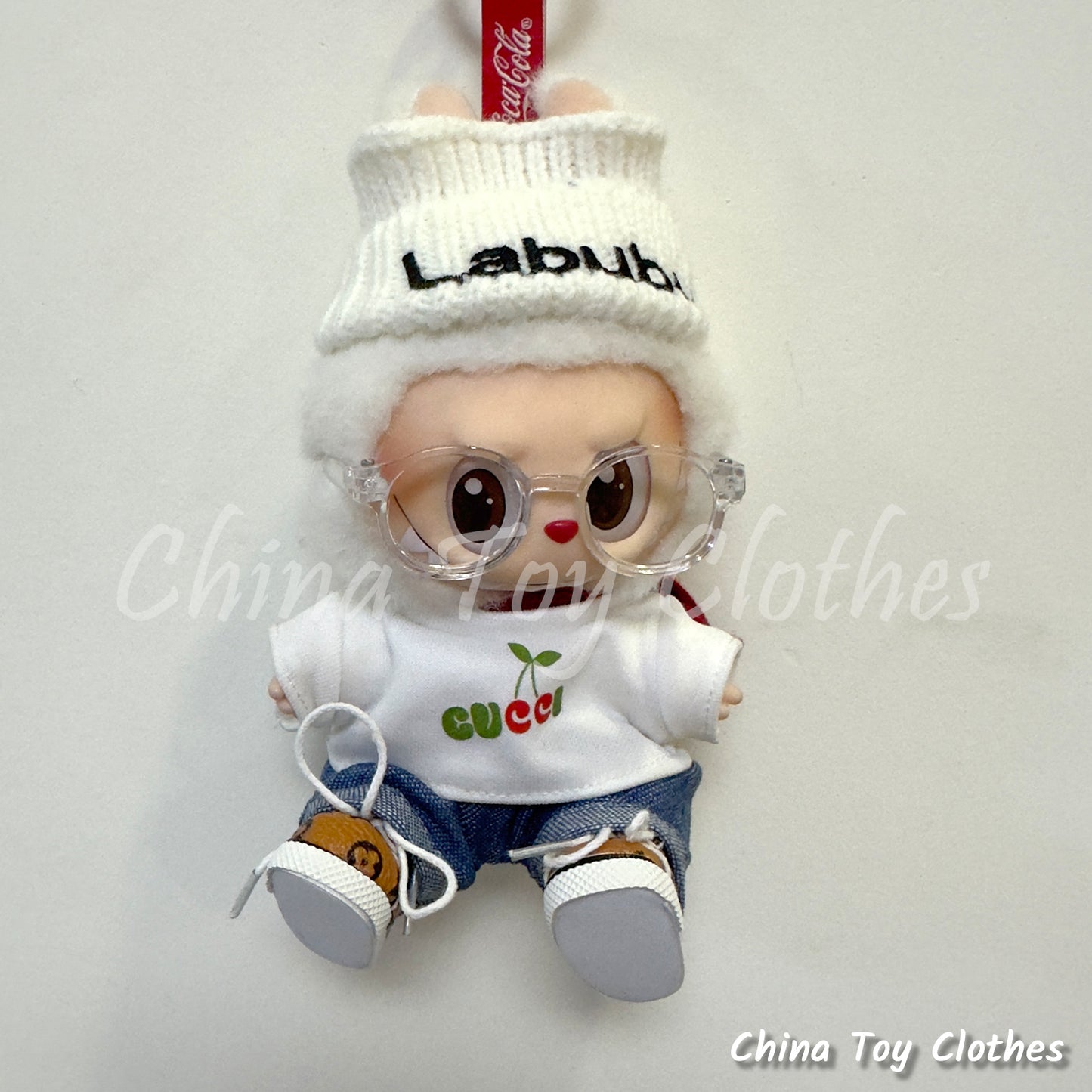 LABUBU 17cm 7inch The Monsters Plush Doll Replacing Clothes Fashion GC Outfit NO TOY
