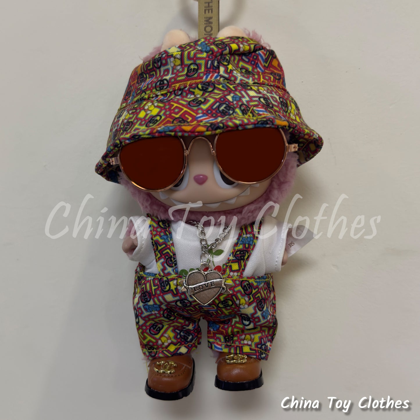 LABUBU 17cm Les Monstres Peluche Poupée Vêtements Beau Mec Style Manga 4 articles dans un costume PAS DE JOUET