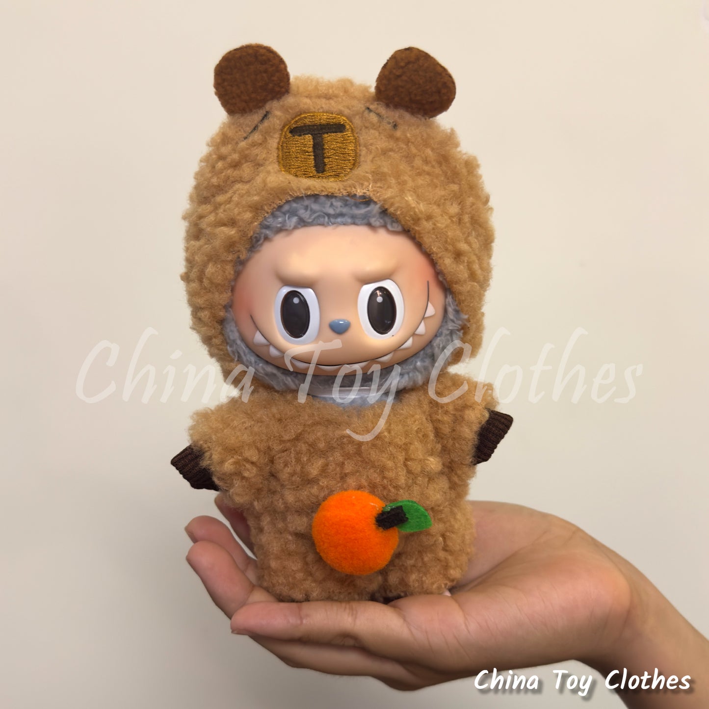 LABUBU 17cm 怪獸毛絨公仔衣帥哥漫畫風格 4 件套無玩具