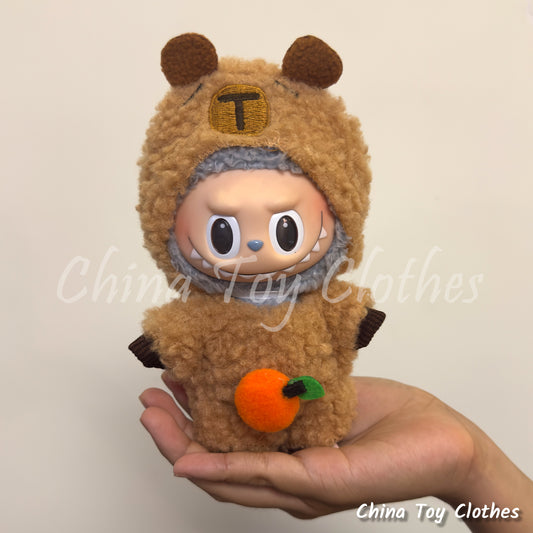 LABUBU 17cm Les Monstres Peluche Poupée Vêtements Beau Mec Style Manga 4 articles dans un costume PAS DE JOUET