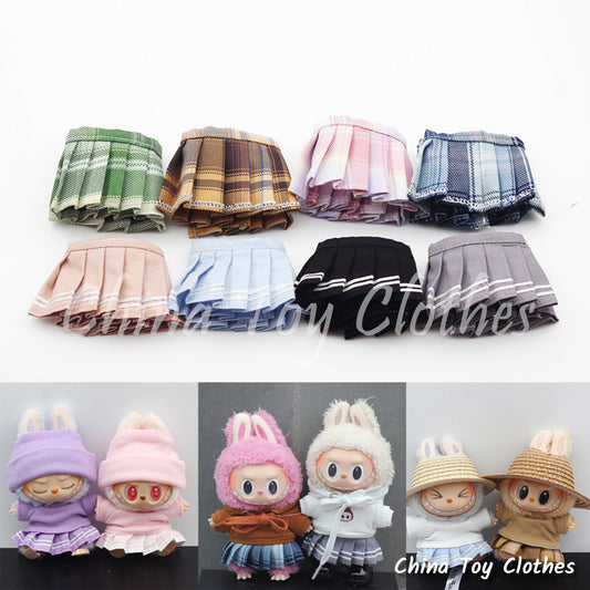 LABUBU 17cm Les Monstres Peluche Poupée Vêtements Belle Combinaison De Loisirs PAS DE JOUET