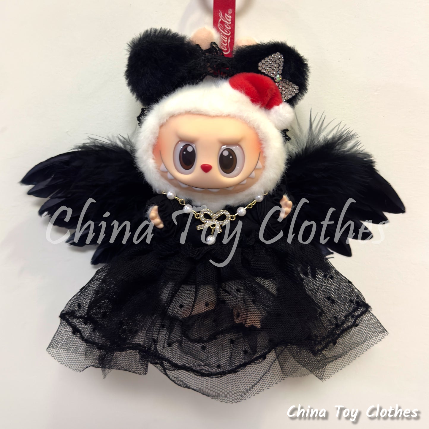 LABUBU 17cm 怪獸毛絨公仔衣帥哥漫畫風格 4 件套無玩具