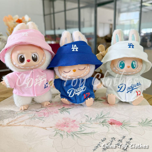 LABUBU 17cm Les Monstres Peluche Poupée Vêtements Beau Mec Style Manga 4 articles dans un costume PAS DE JOUET