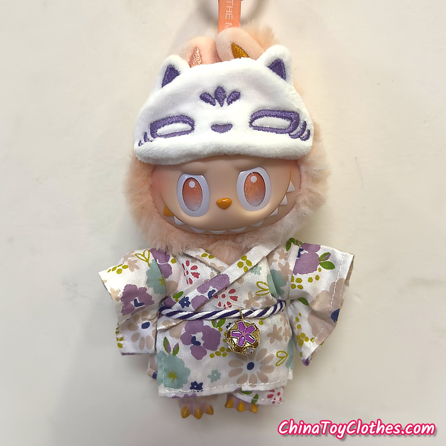 LABUBU 17 公分怪獸毛絨娃娃衣服富婆女孩 GG 套裝無玩具
