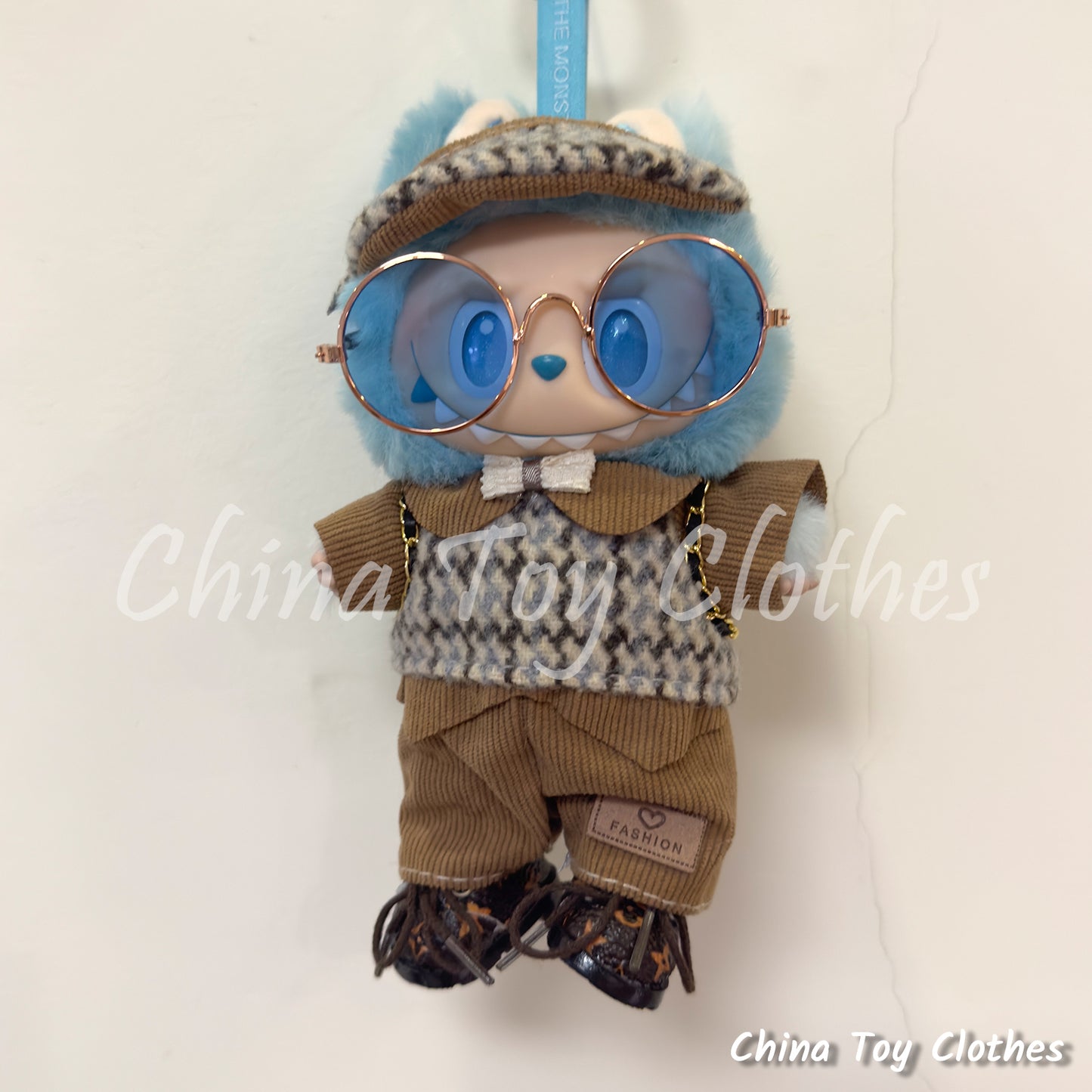LABUBU 17cm Les Monstres Peluche Poupée Vêtements Beau Mec Style Manga 4 articles dans un costume PAS DE JOUET