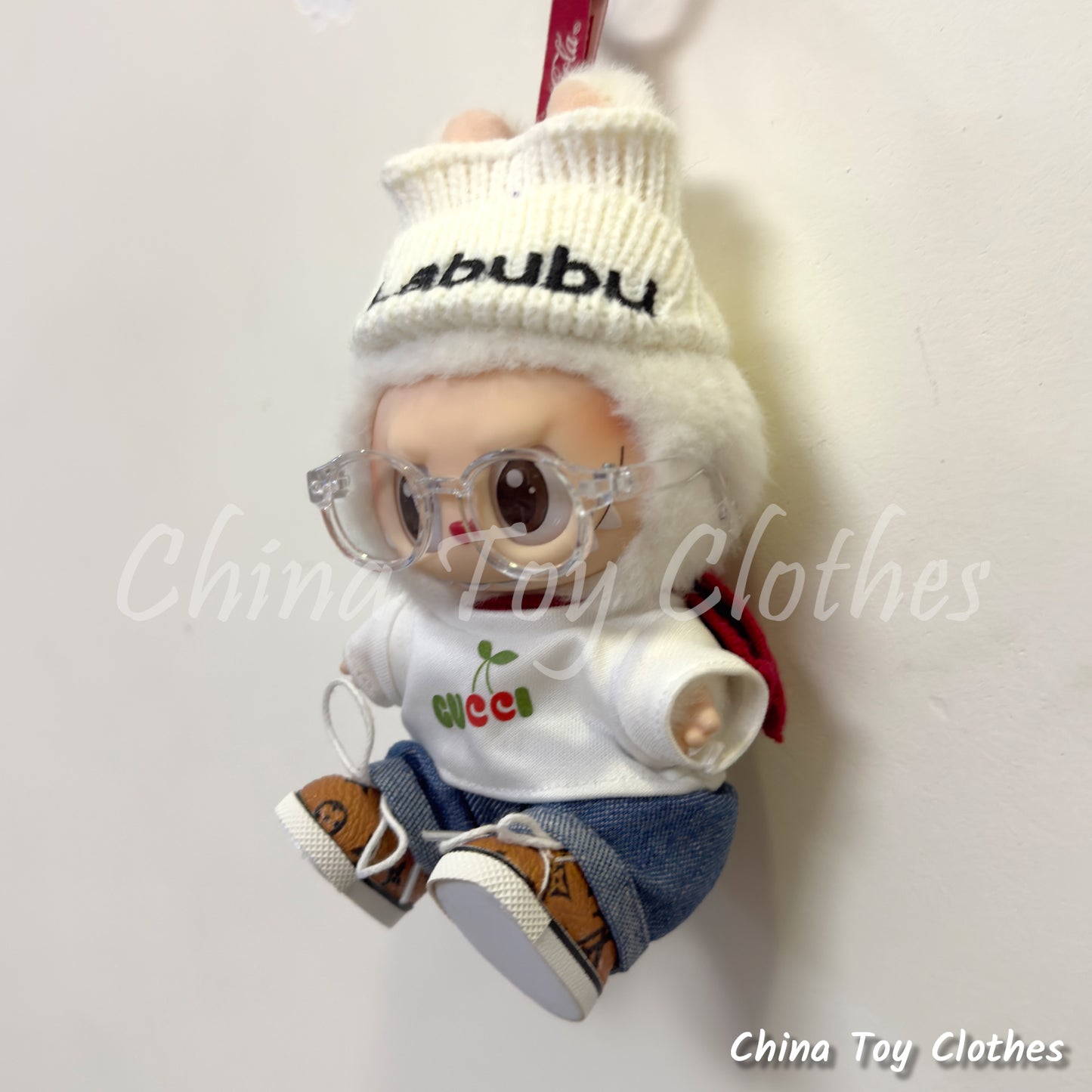 LABUBU 17cm 7inch The Monsters Plush Doll Replacing Clothes Fashion GC Outfit NO TOY