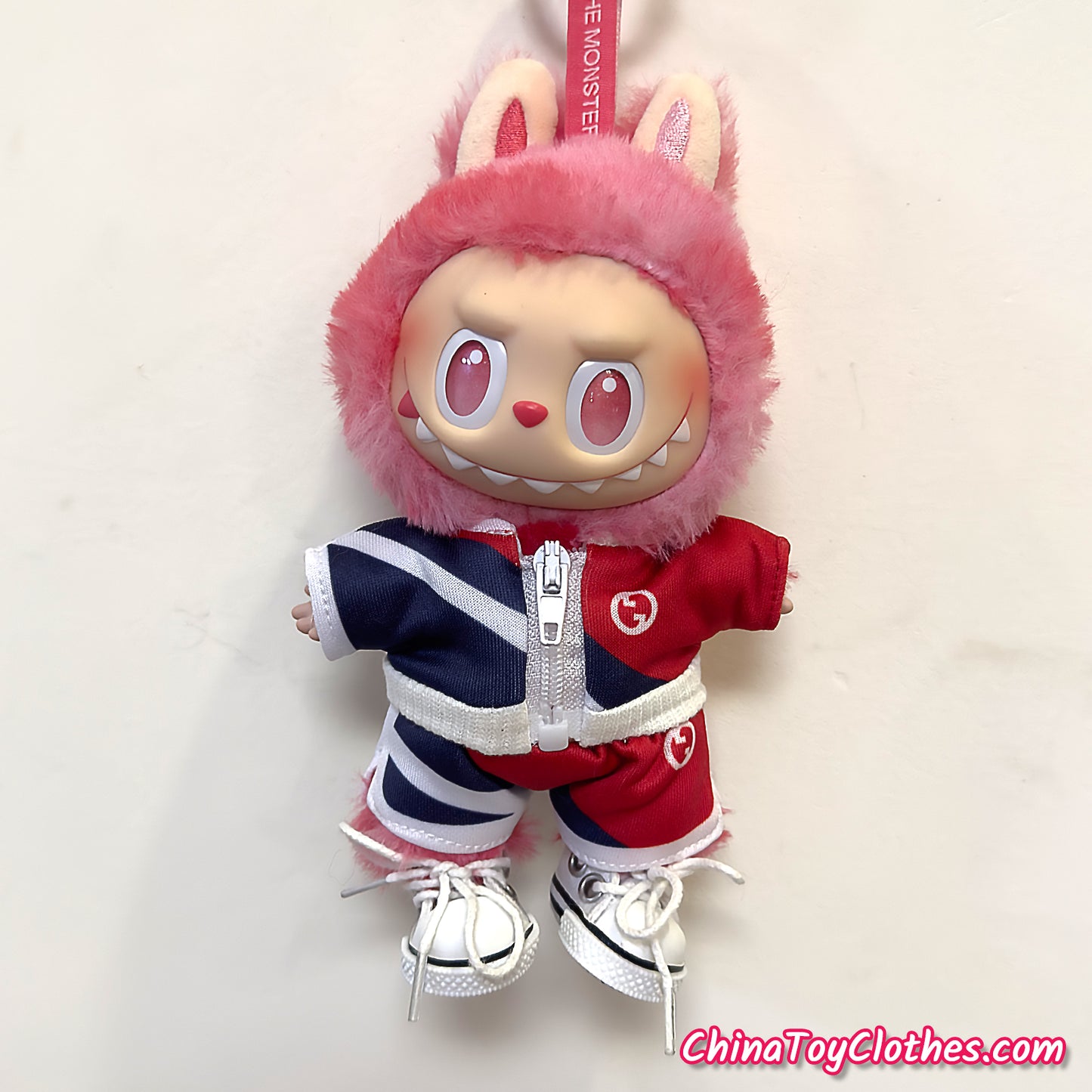 LABUBU 17cm Les Monstres Peluche Poupée Vêtements Beau Mec Style Manga 4 articles dans un costume PAS DE JOUET