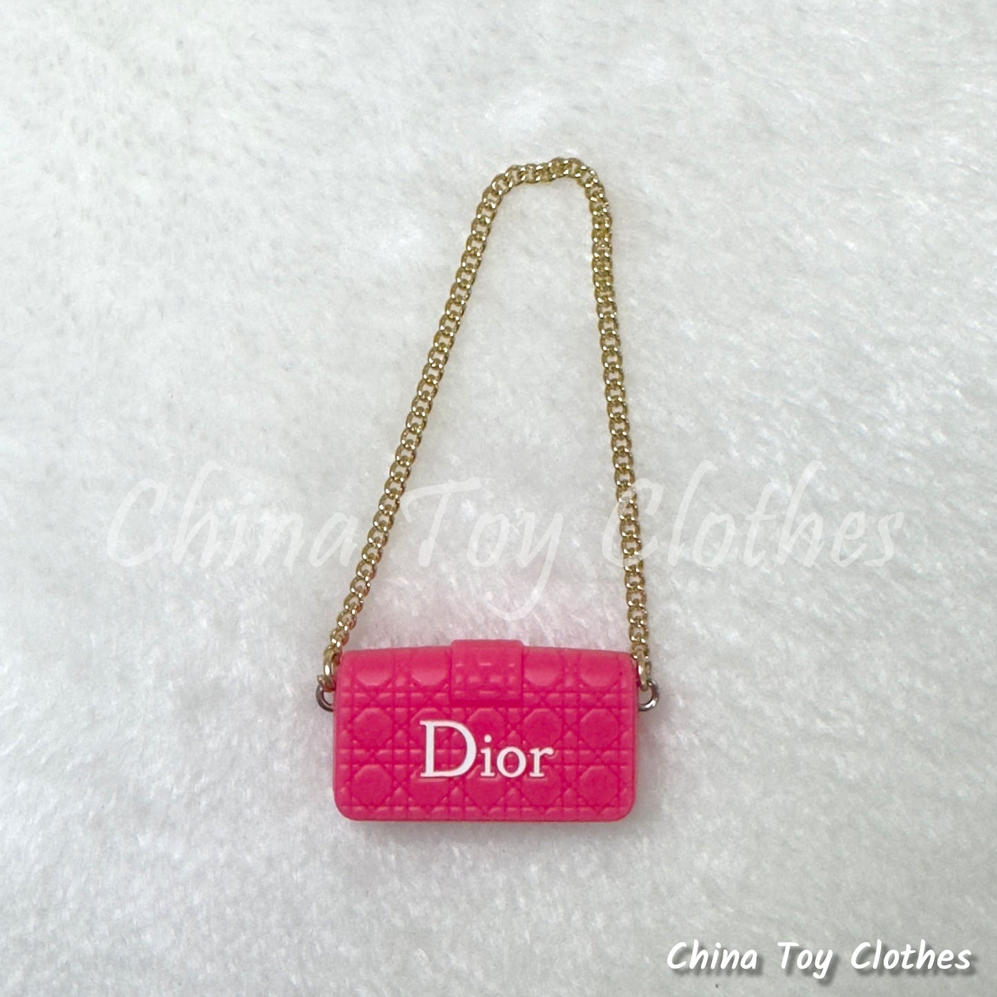 LABUBU 17cm The Monsters Plush Doll Accessories Handmade Lovely Lady's DD Bag Purse NO TOY