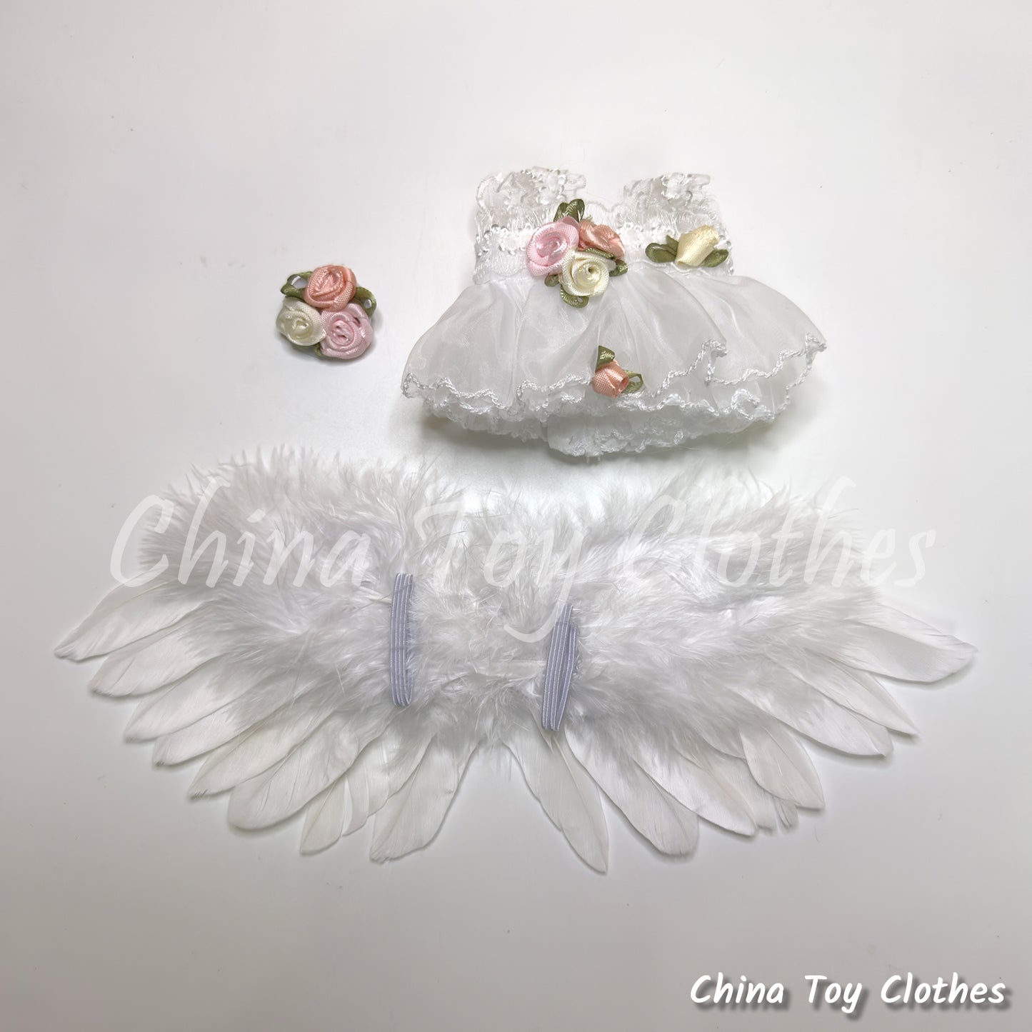 LABUBU 17cm The Monsters Plush Doll Replacing Clothes Korea Style Wedding Dress