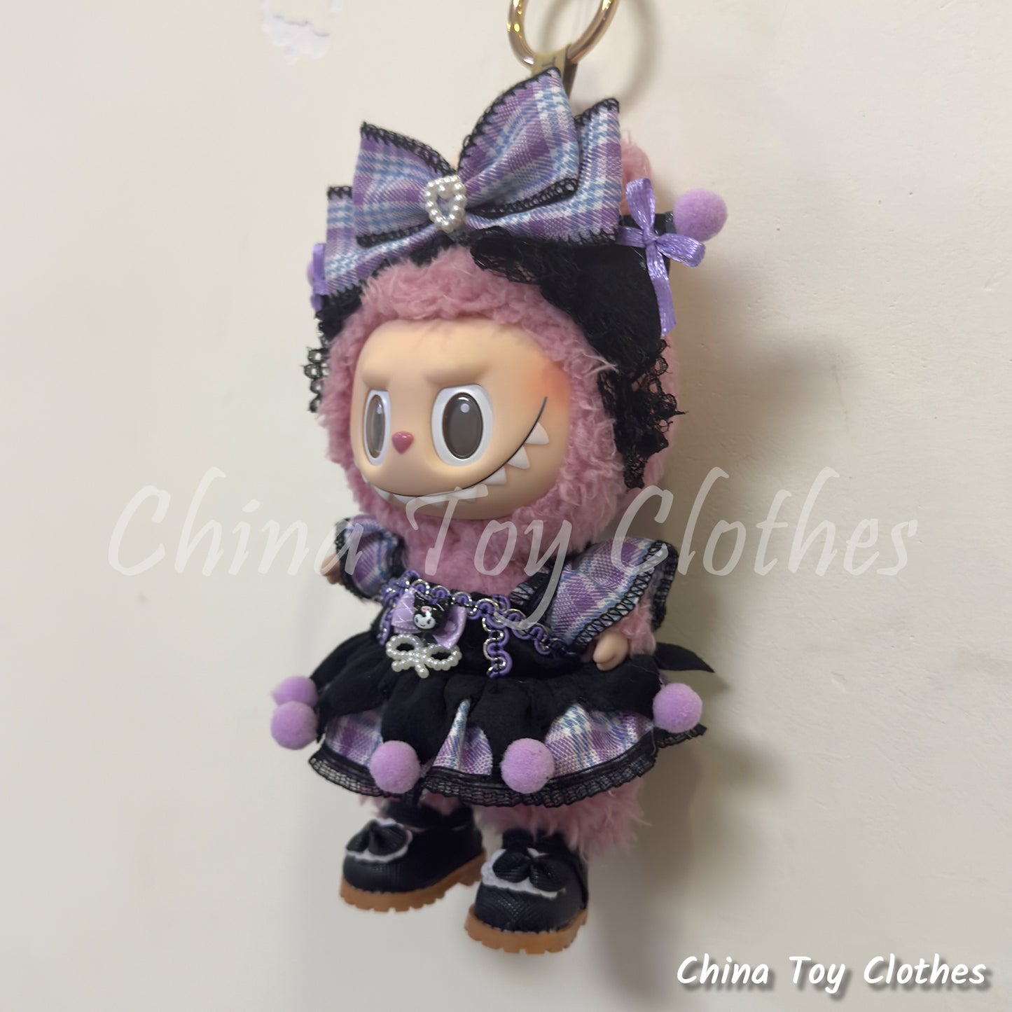 LABUBU 17cm Les Monstres Peluche Poupée Vêtements Beau Mec Style Manga 4 articles dans un costume PAS DE JOUET