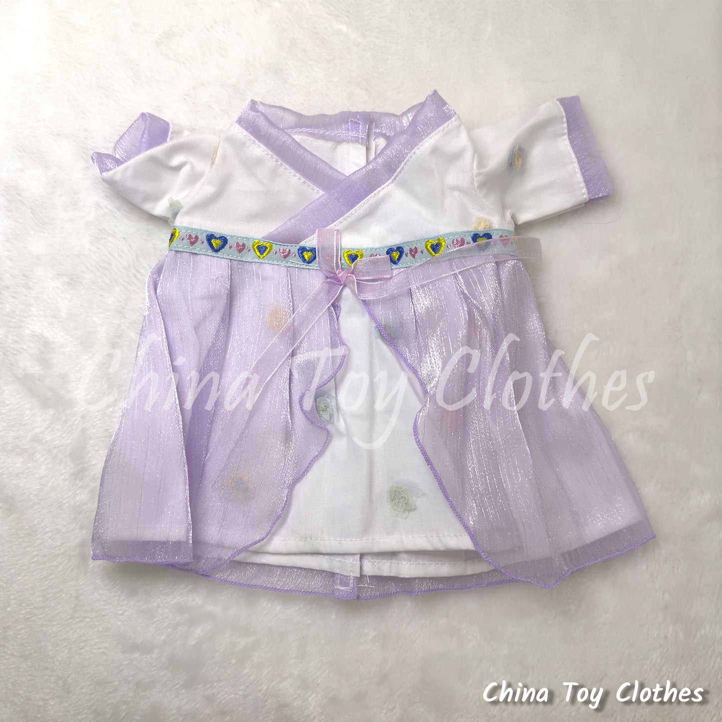 LABUBU 38cm 15inch The Monsters Plush Doll Clothes Handmade Traditional Chinese Skirt NO TOY