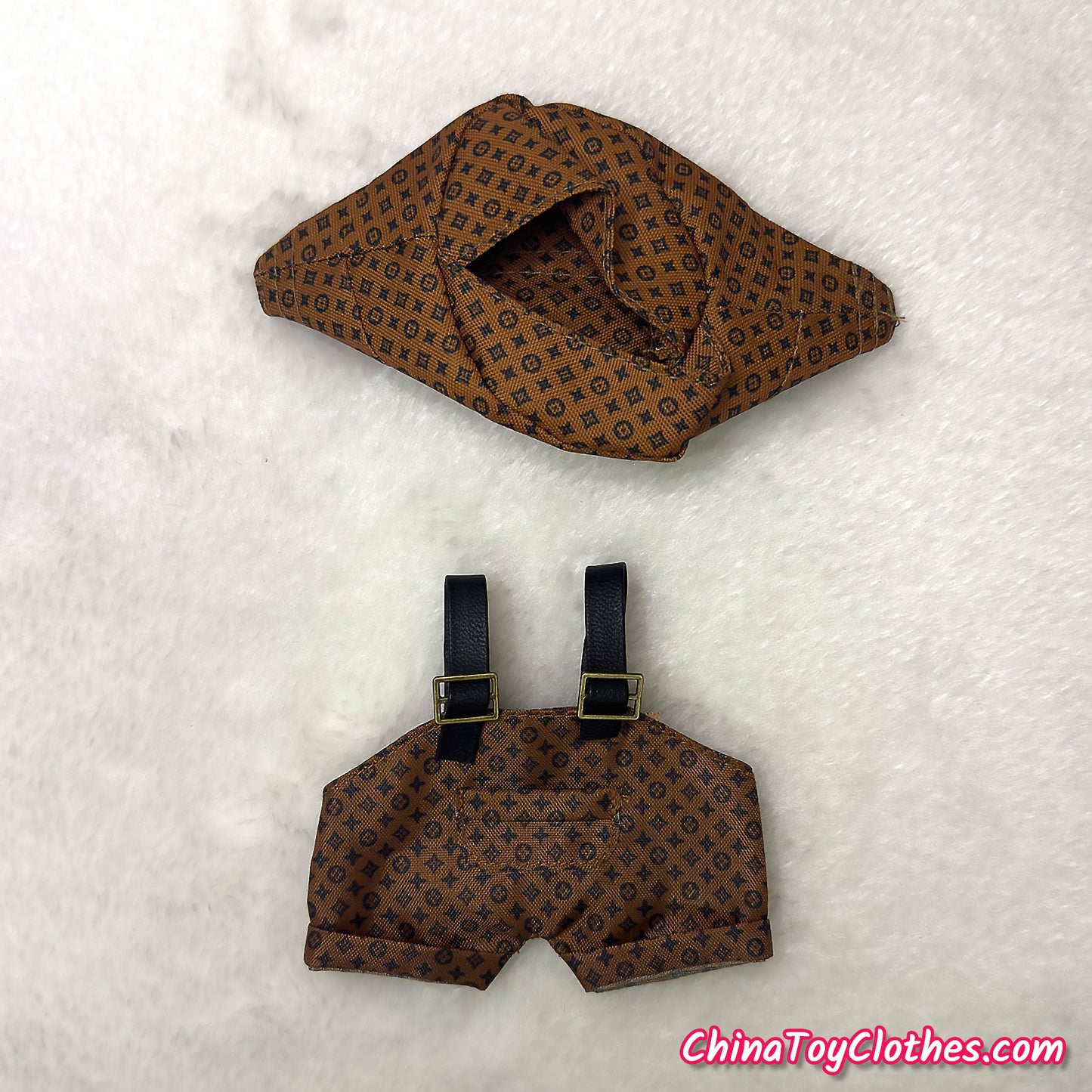 LABUBU 17cm The Monsters Plush Doll Replacing Clothes Gentle Man 'Rich Doll' Suit NO TOY