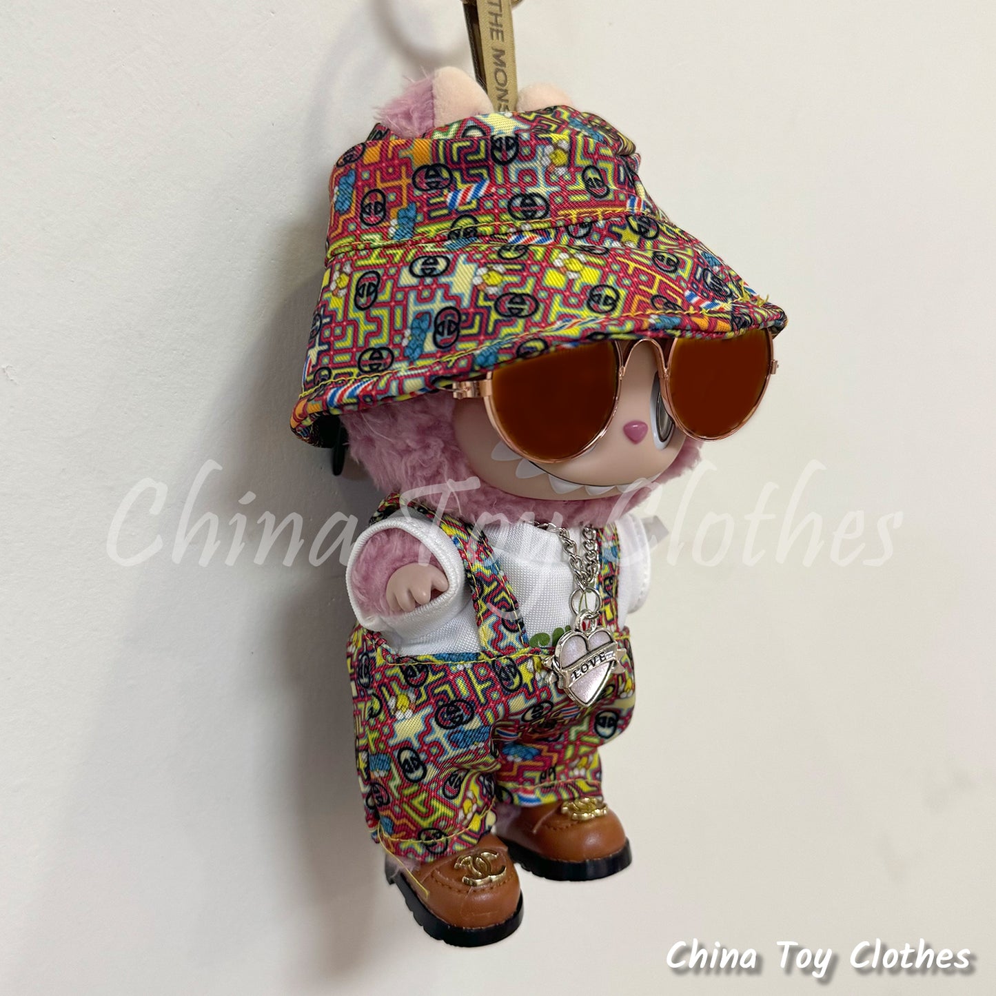 LABUBU 17cm Les Monstres Peluche Poupée Vêtements Beau Mec Style Manga 4 articles dans un costume PAS DE JOUET