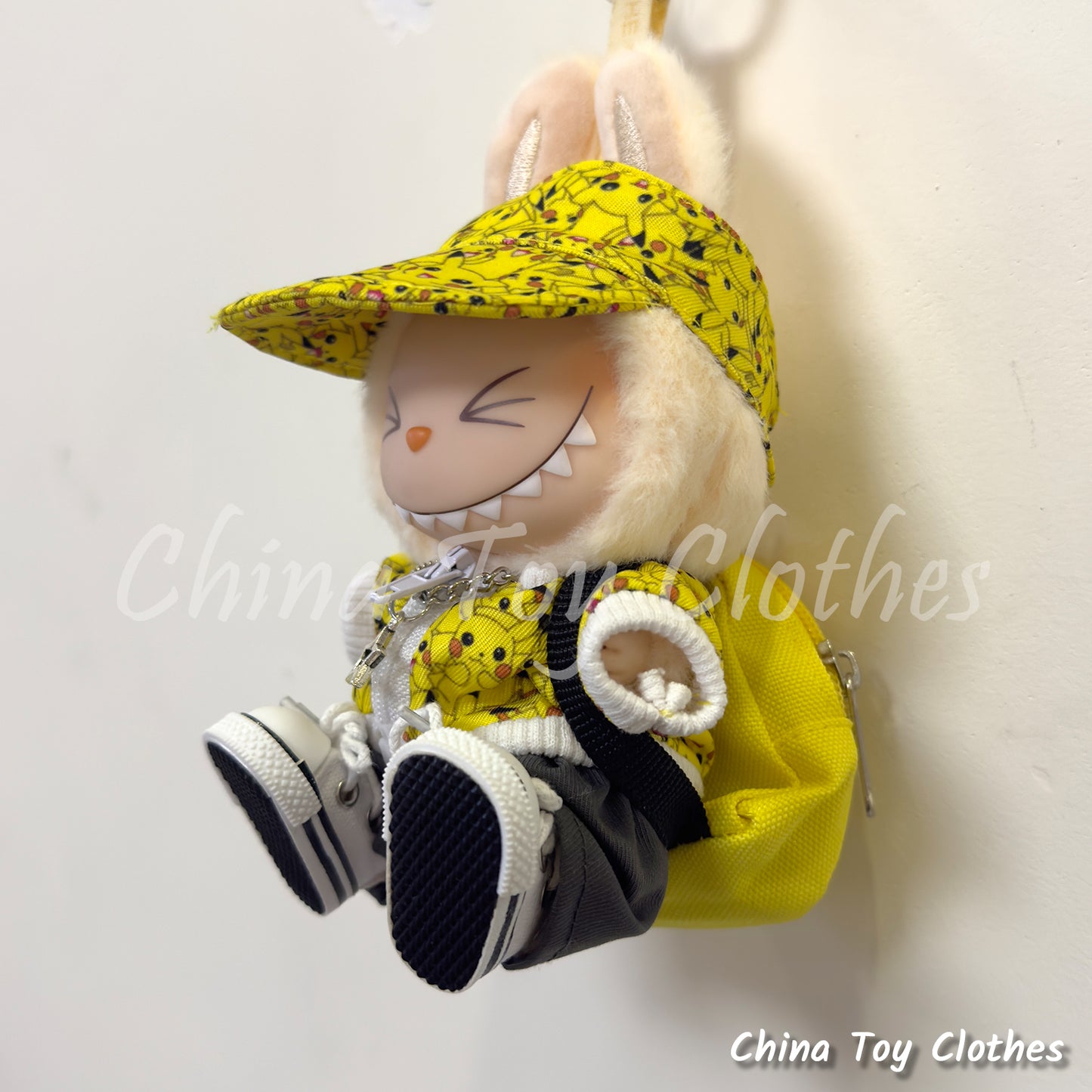 LABUBU 17cm Les Monstres Peluche Poupée Vêtements Beau Mec Style Manga 4 articles dans un costume PAS DE JOUET