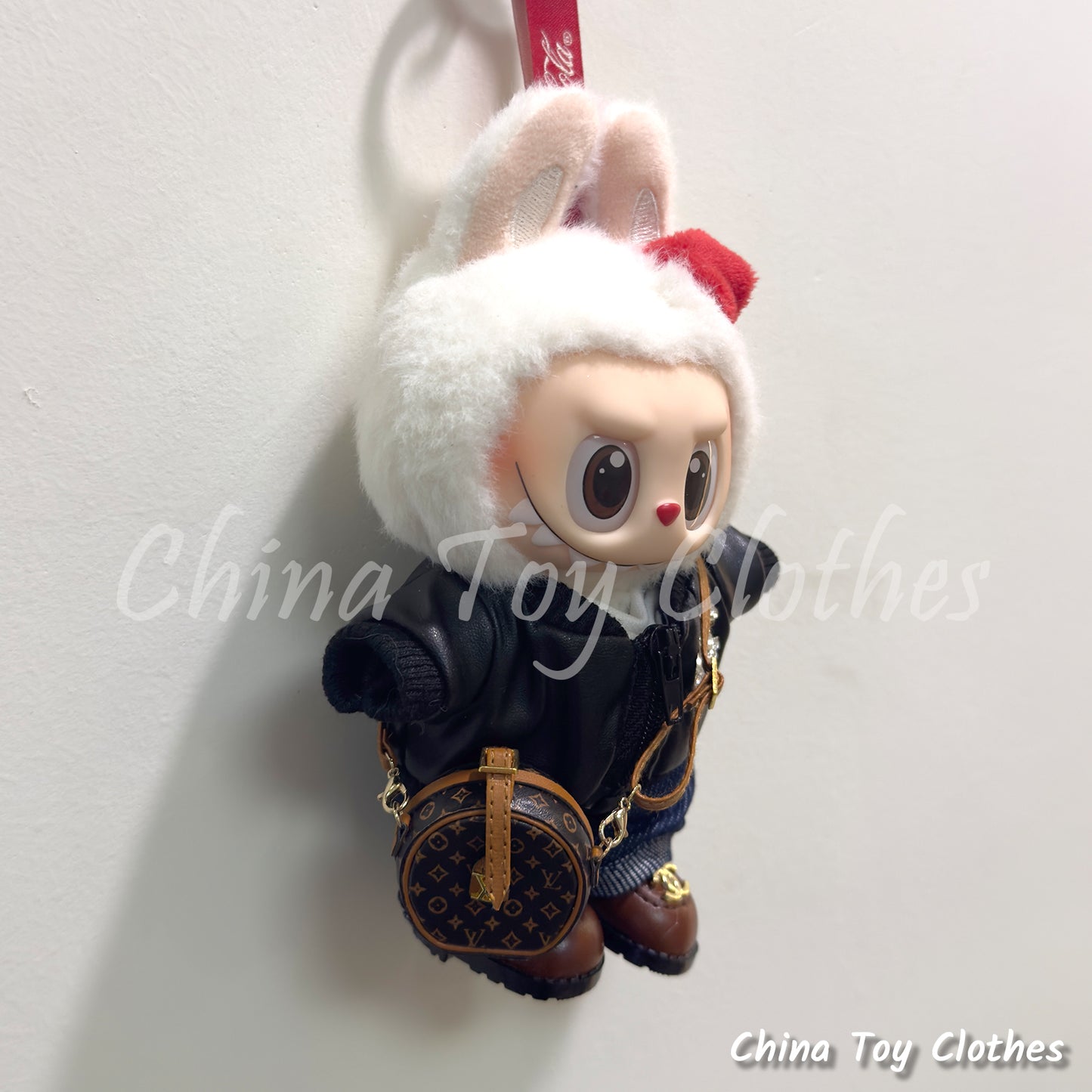 LABUBU 17cm Les Monstres Peluche Poupée Vêtements Beau Mec Style Manga 4 articles dans un costume PAS DE JOUET