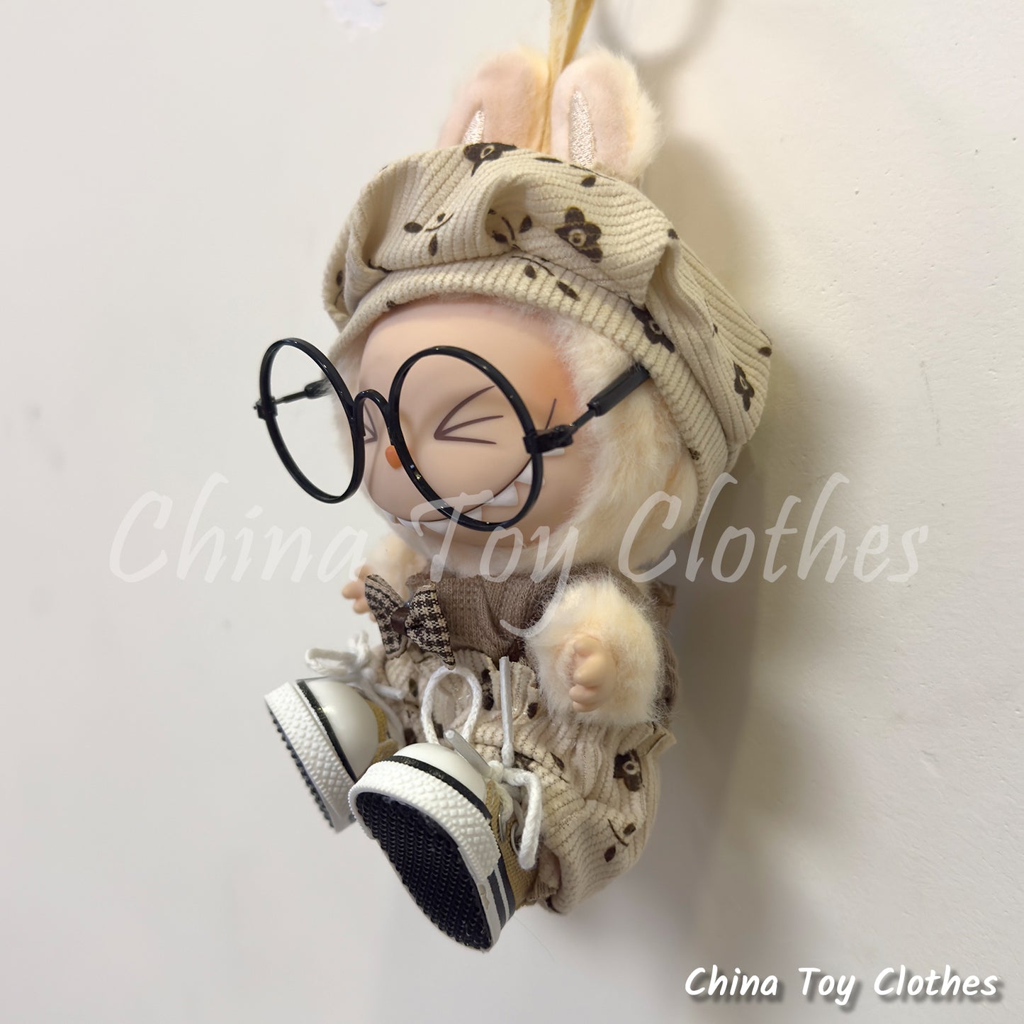 New Arrival LABUBU 17cm The Monsters Plush Doll Replacing Clothes Leisure Europe Style Outfit NO TOY