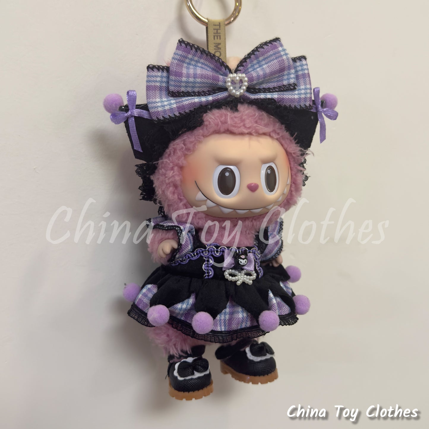 LABUBU 17cm Les Monstres Peluche Poupée Vêtements Beau Mec Style Manga 4 articles dans un costume PAS DE JOUET