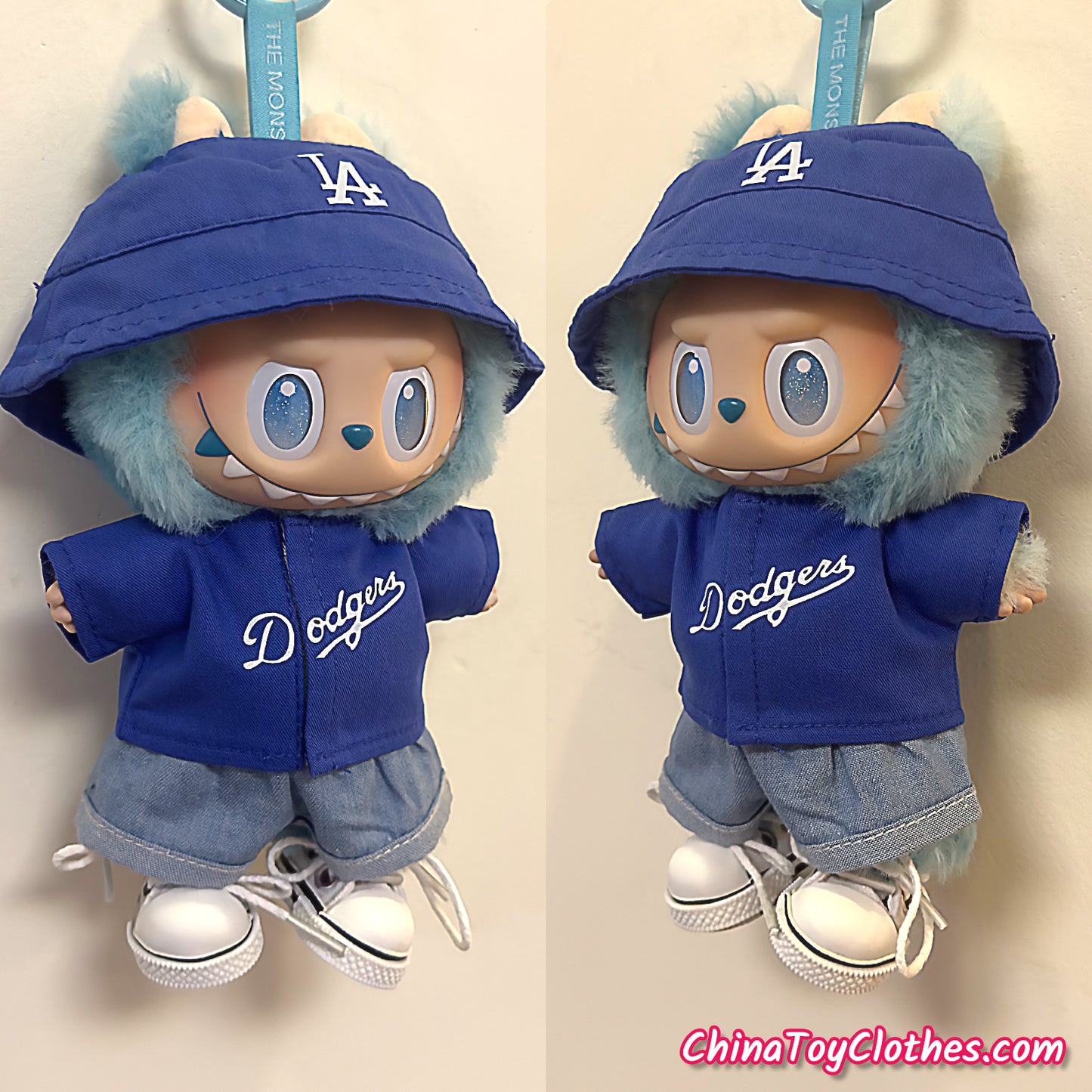 LABUBU 17cm Les Monstres Peluche Poupée Vêtements Beau Mec Style Manga 4 articles dans un costume PAS DE JOUET