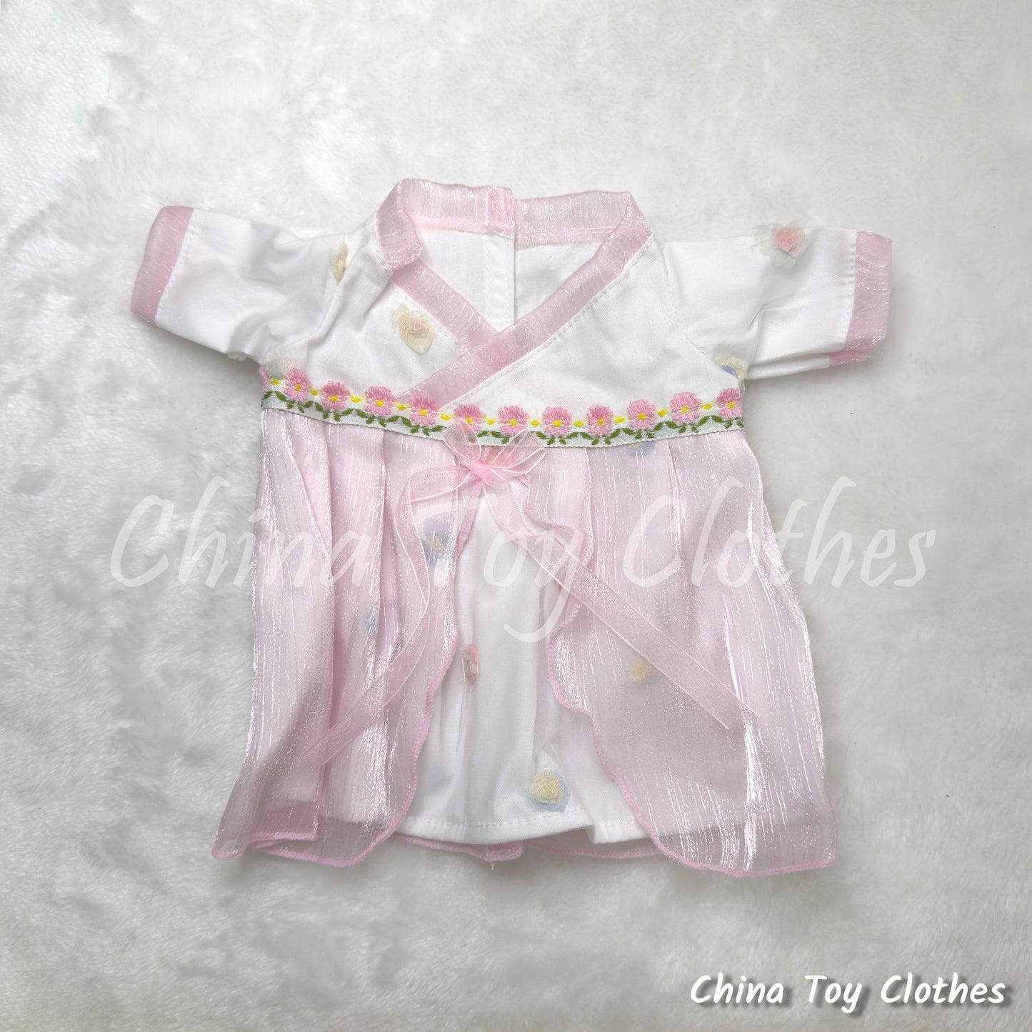 LABUBU 38cm 15inch The Monsters Plush Doll Clothes Handmade Traditional Chinese Skirt NO TOY