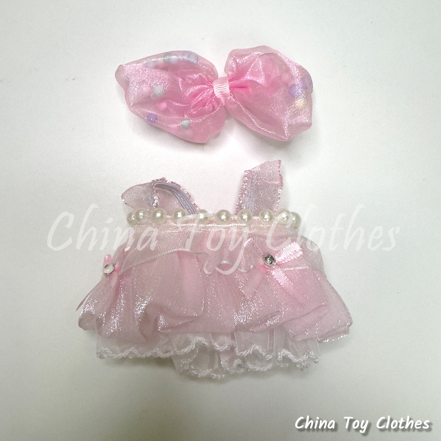 LABUBU 17cm 怪獸毛絨公仔衣帥哥漫畫風格 4 件套無玩具