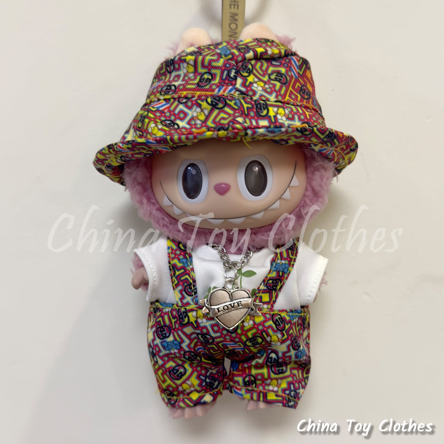 LABUBU 17cm Les Monstres Peluche Poupée Vêtements Beau Mec Style Manga 4 articles dans un costume PAS DE JOUET