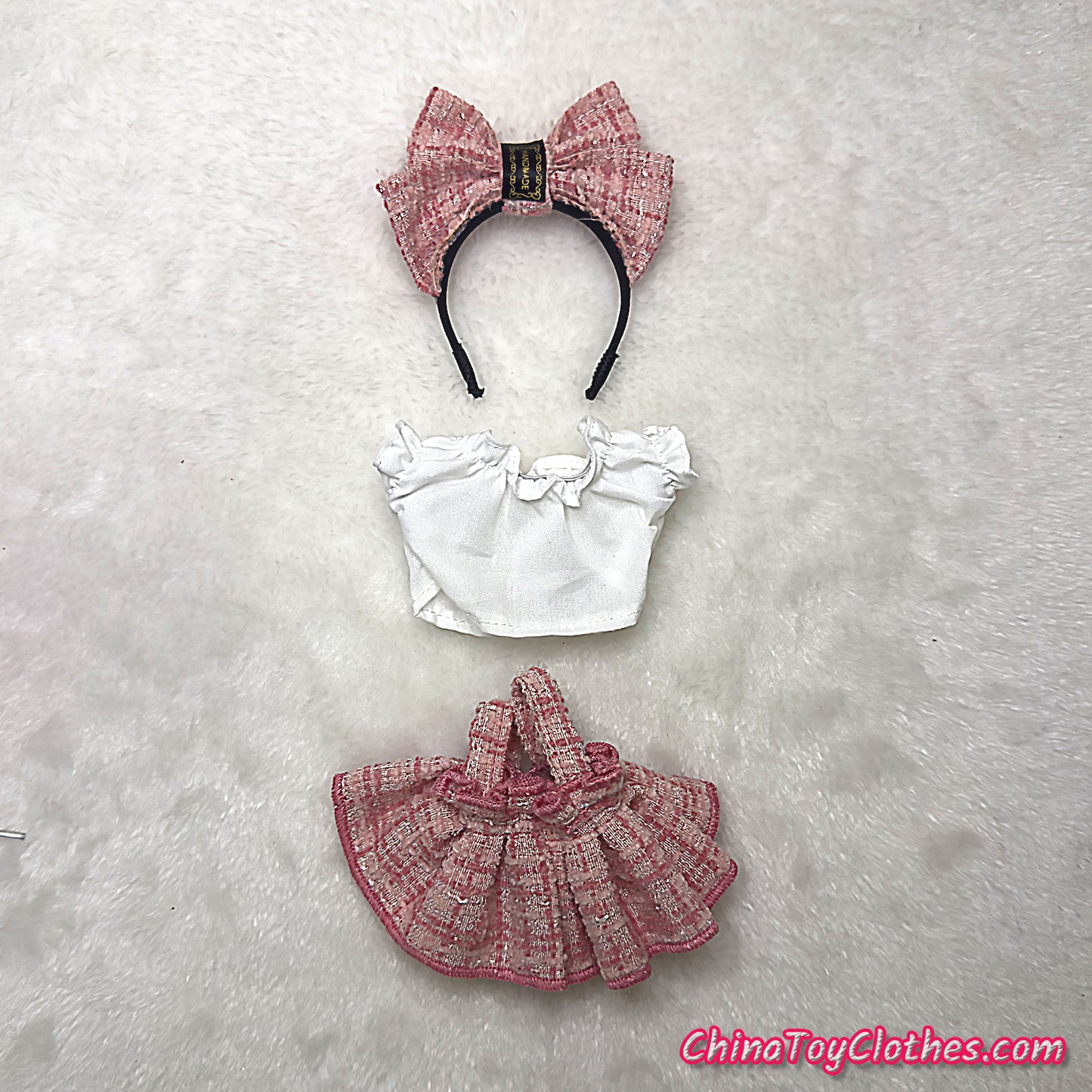 LABUBU 17cm Les Monstres Peluche Poupée Vêtements Rich Guy Femme Fille GG Costume PAS DE JOUET