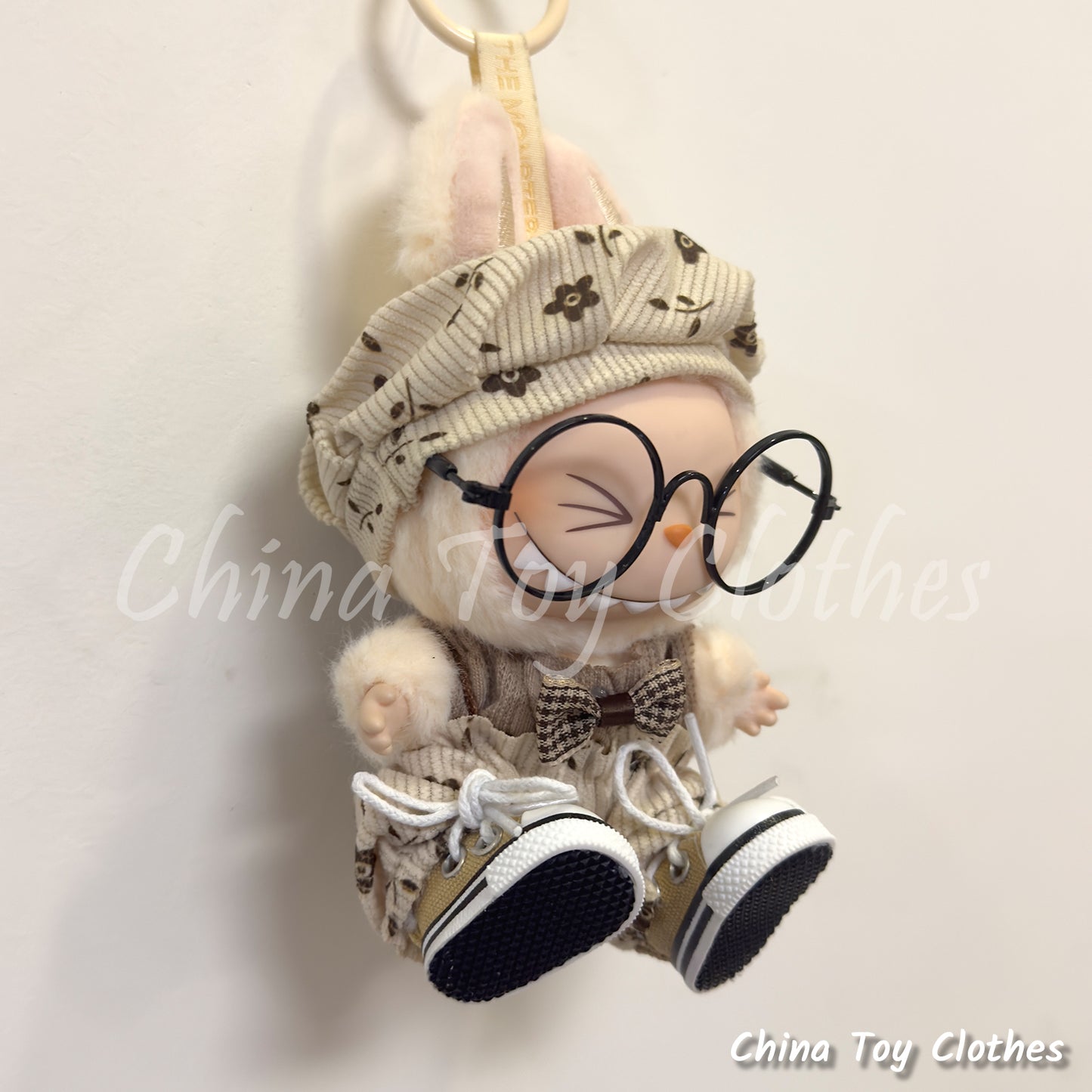 New Arrival LABUBU 17cm The Monsters Plush Doll Replacing Clothes Leisure Europe Style Outfit NO TOY