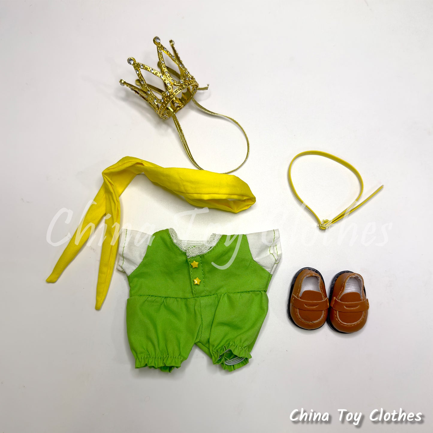 LABUBU 17cm 7inch The Monsters Plush Doll Clothes Handmade Little Prince Outfit NO TOY