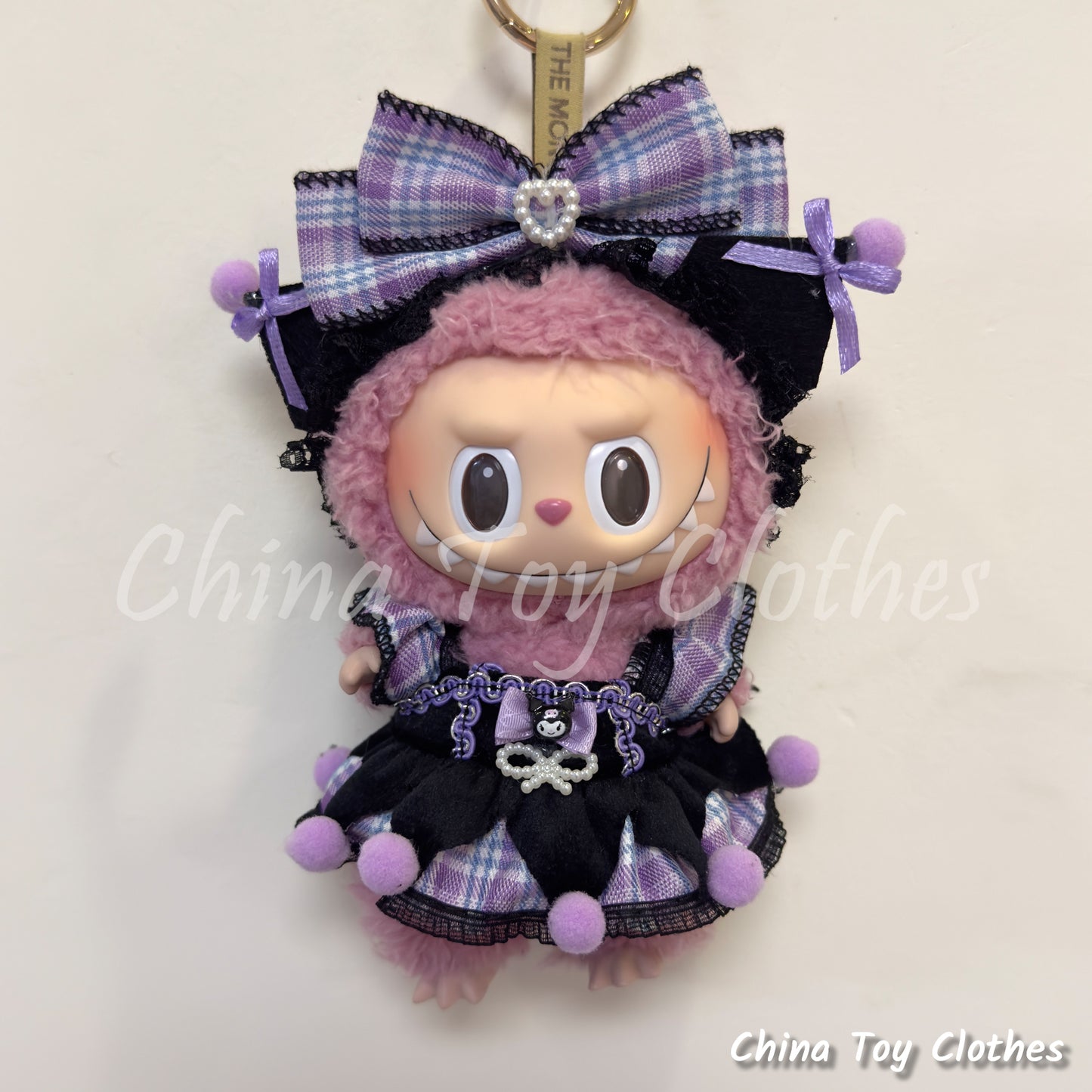 LABUBU 17cm Les Monstres Peluche Poupée Vêtements Beau Mec Style Manga 4 articles dans un costume PAS DE JOUET