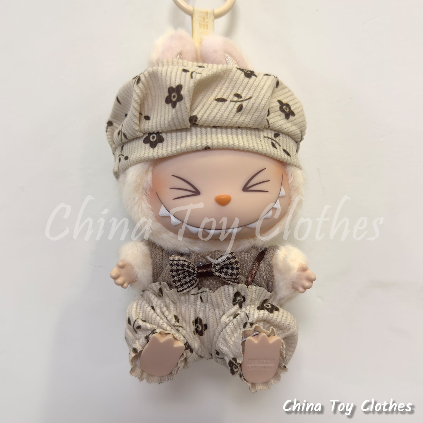 New Arrival LABUBU 17cm The Monsters Plush Doll Replacing Clothes Leisure Europe Style Outfit NO TOY