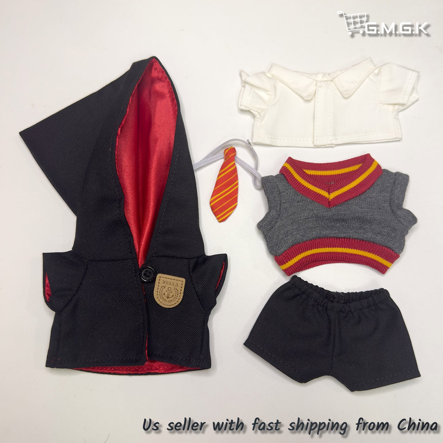 LABUBU 17cm 7inch The Monsters Plush Doll Clothes Handmade Harry Potter Outfit NO TOY