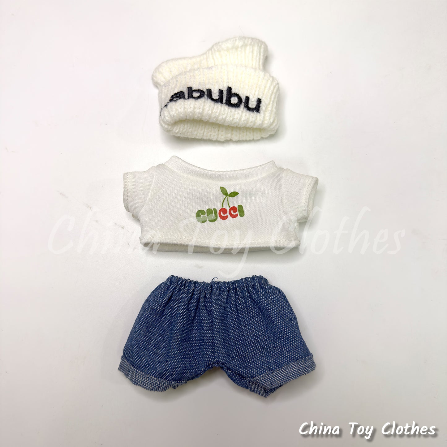 LABUBU 17cm 7inch The Monsters Plush Doll Replacing Clothes Fashion GC Outfit NO TOY