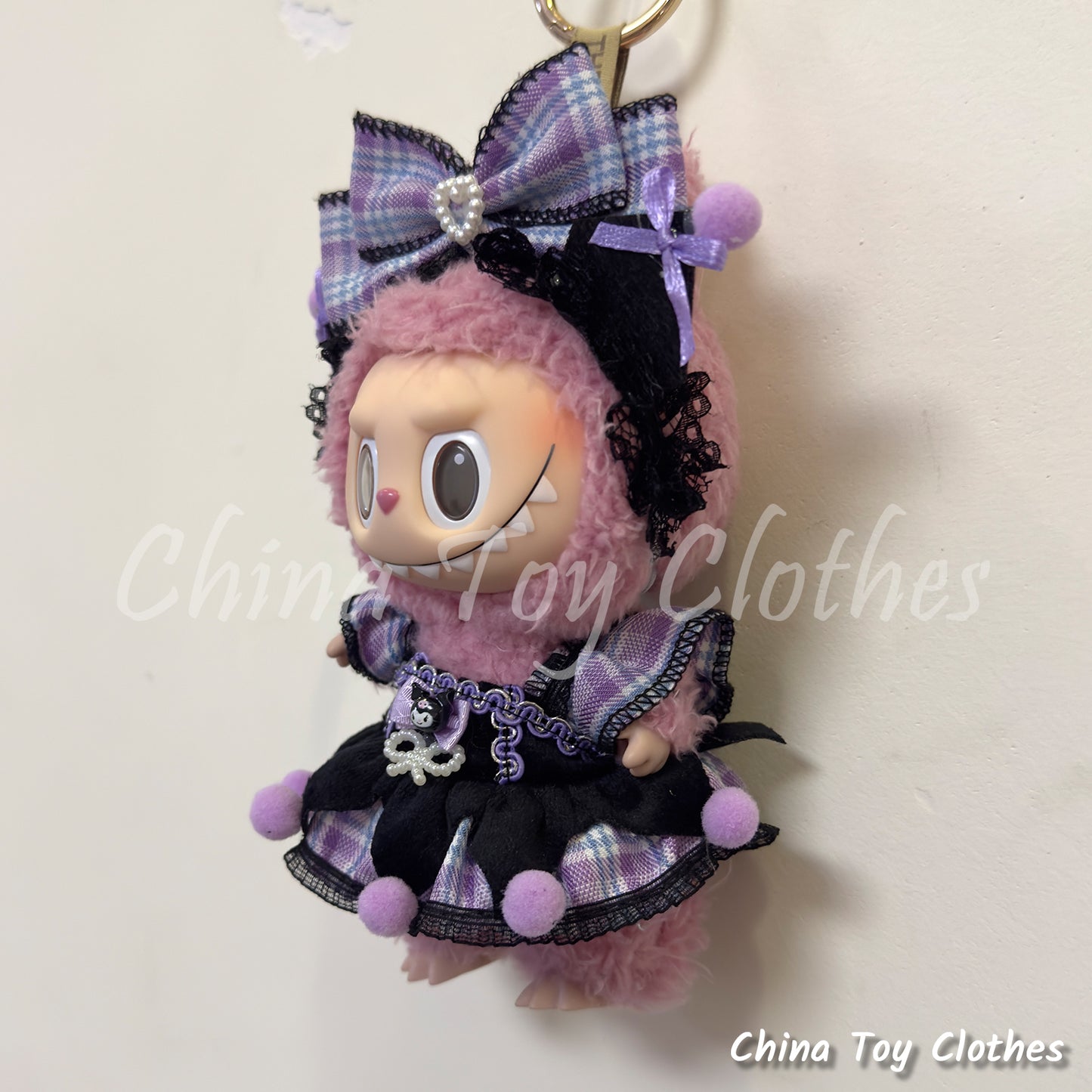 LABUBU 17cm Les Monstres Peluche Poupée Vêtements Beau Mec Style Manga 4 articles dans un costume PAS DE JOUET