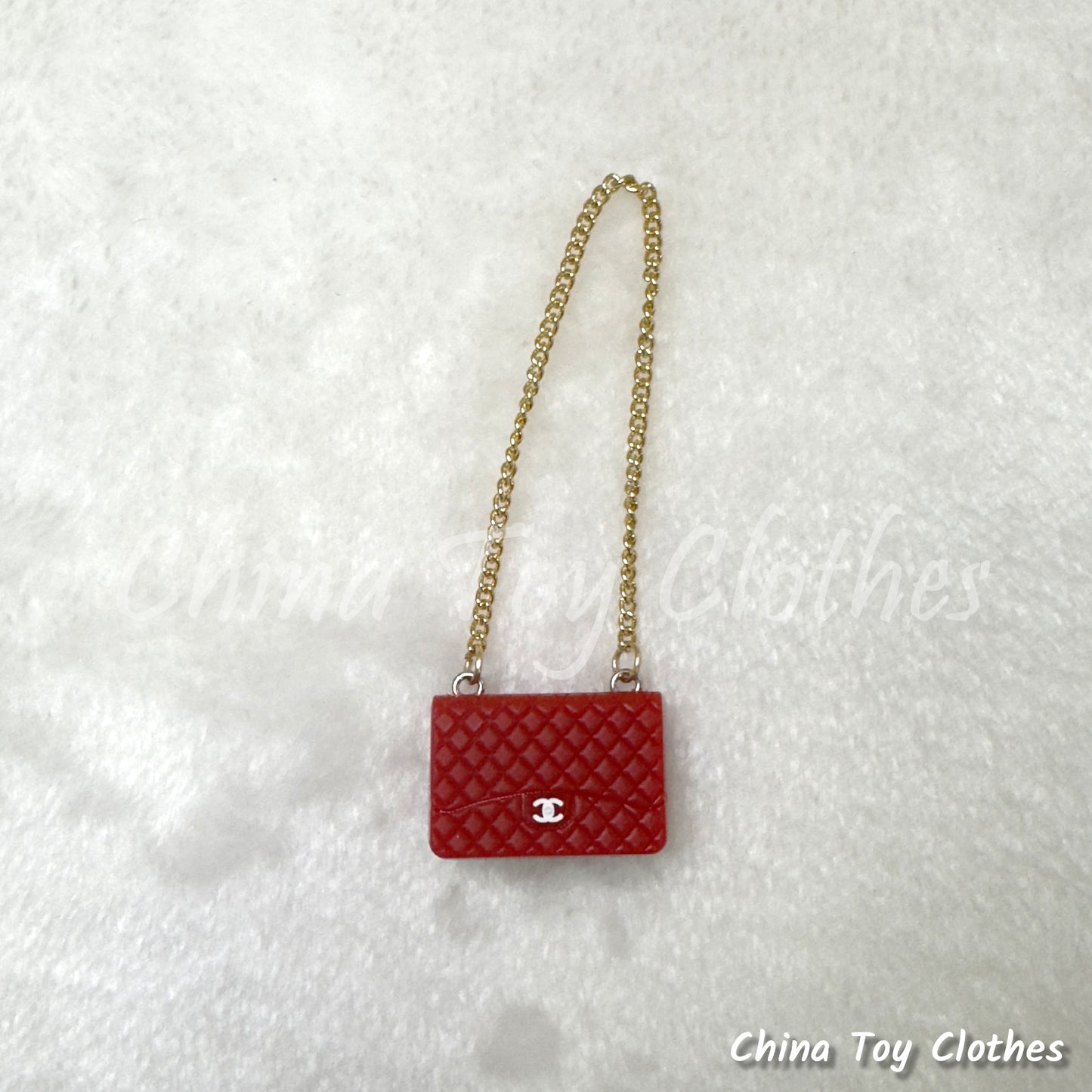 LABUBU 17cm The Monsters Plush Doll Accessories Handmade Lovely Lady's CC Bag Purse NO TOY