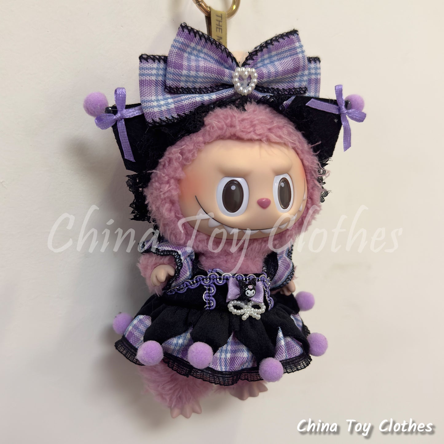 LABUBU 17cm Les Monstres Peluche Poupée Vêtements Beau Mec Style Manga 4 articles dans un costume PAS DE JOUET