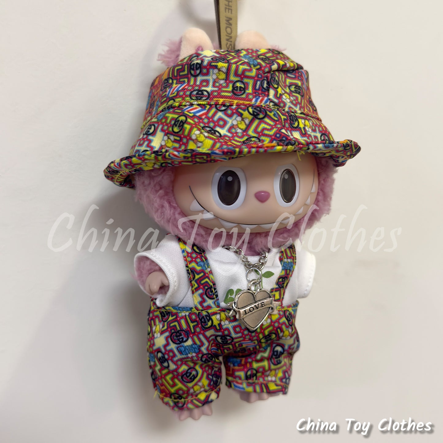 LABUBU 17cm Les Monstres Peluche Poupée Vêtements Beau Mec Style Manga 4 articles dans un costume PAS DE JOUET