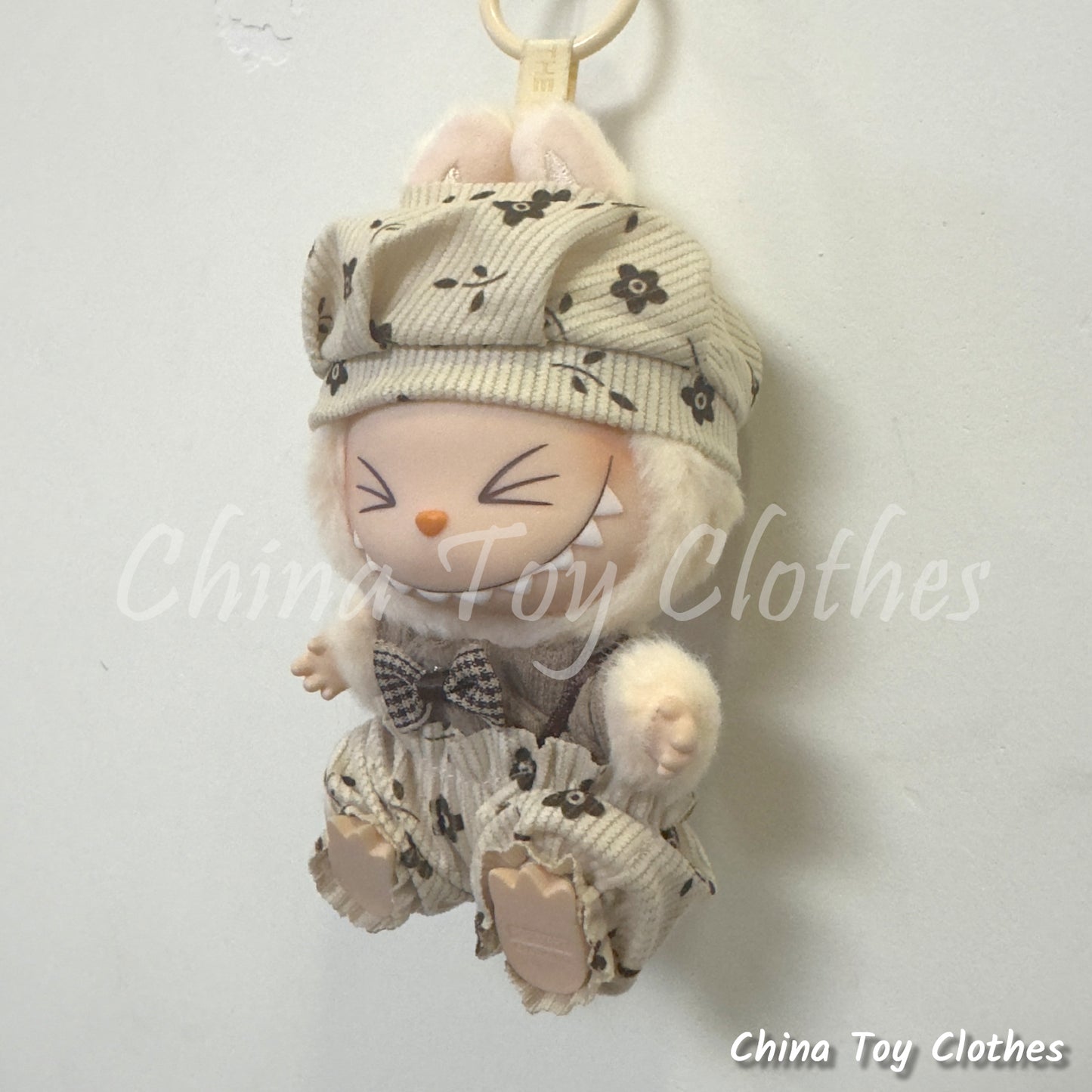 New Arrival LABUBU 17cm The Monsters Plush Doll Replacing Clothes Leisure Europe Style Outfit NO TOY