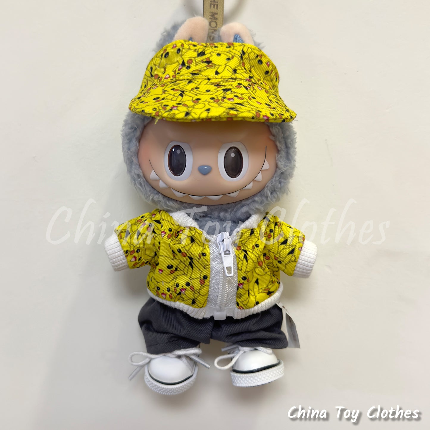 LABUBU 17cm Les Monstres Peluche Poupée Vêtements Beau Mec Style Manga 4 articles dans un costume PAS DE JOUET