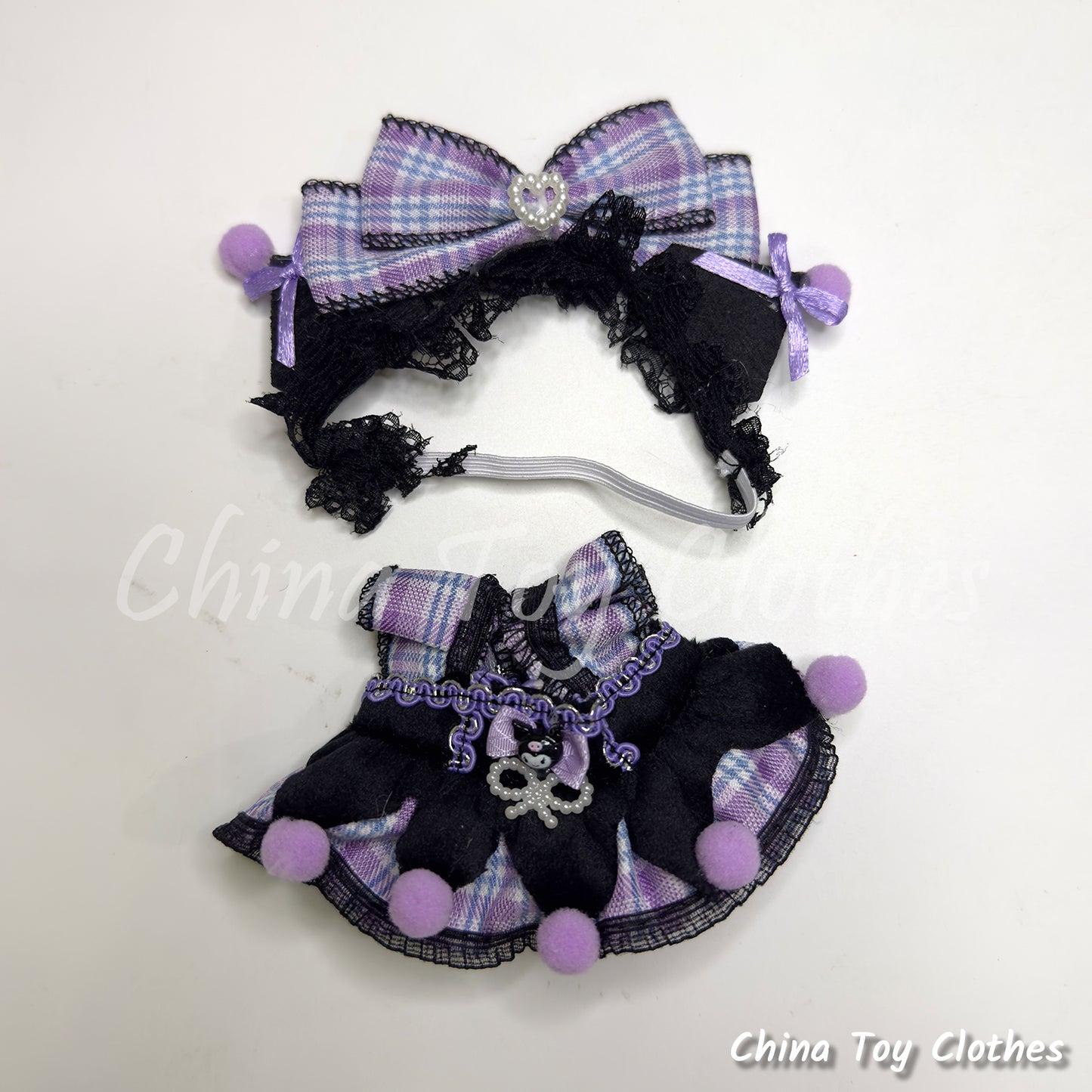 LABUBU 17cm Les Monstres Peluche Poupée Vêtements Beau Mec Style Manga 4 articles dans un costume PAS DE JOUET