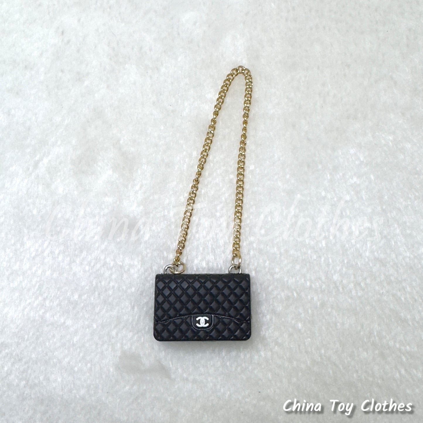 LABUBU 17cm The Monsters Plush Doll Accessories Handmade Lovely Lady's CC Bag Purse NO TOY