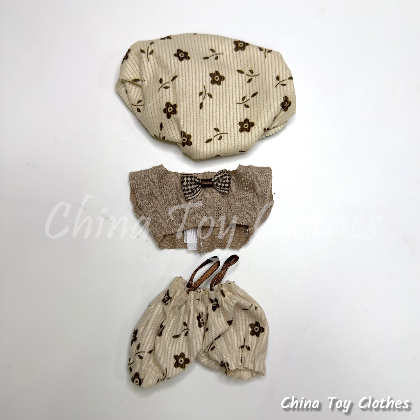 New Arrival LABUBU 17cm The Monsters Plush Doll Replacing Clothes Leisure Europe Style Outfit NO TOY