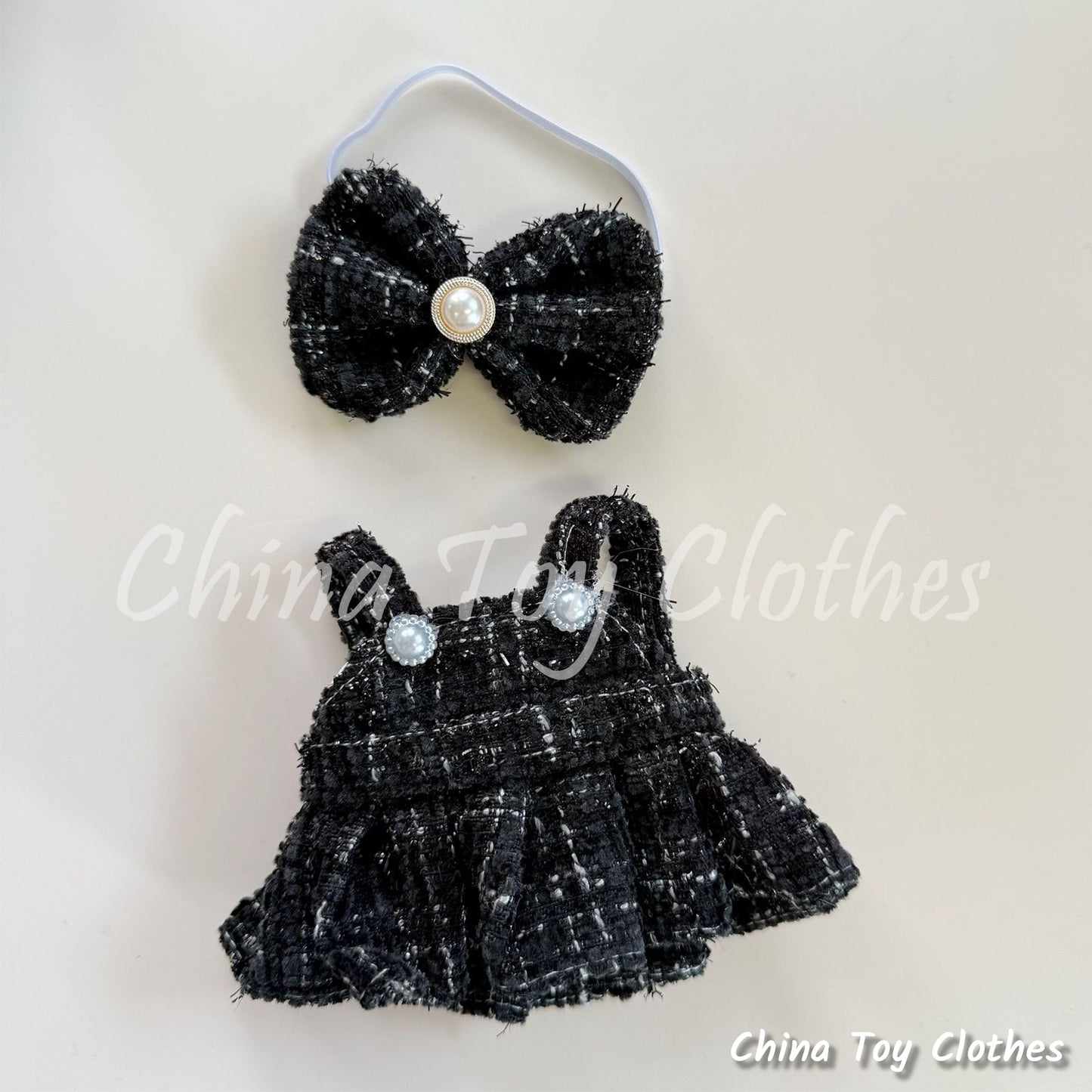 LABUBU 17cm Les Monstres Peluche Poupée Vêtements Rich Guy Femme Fille GG Costume PAS DE JOUET