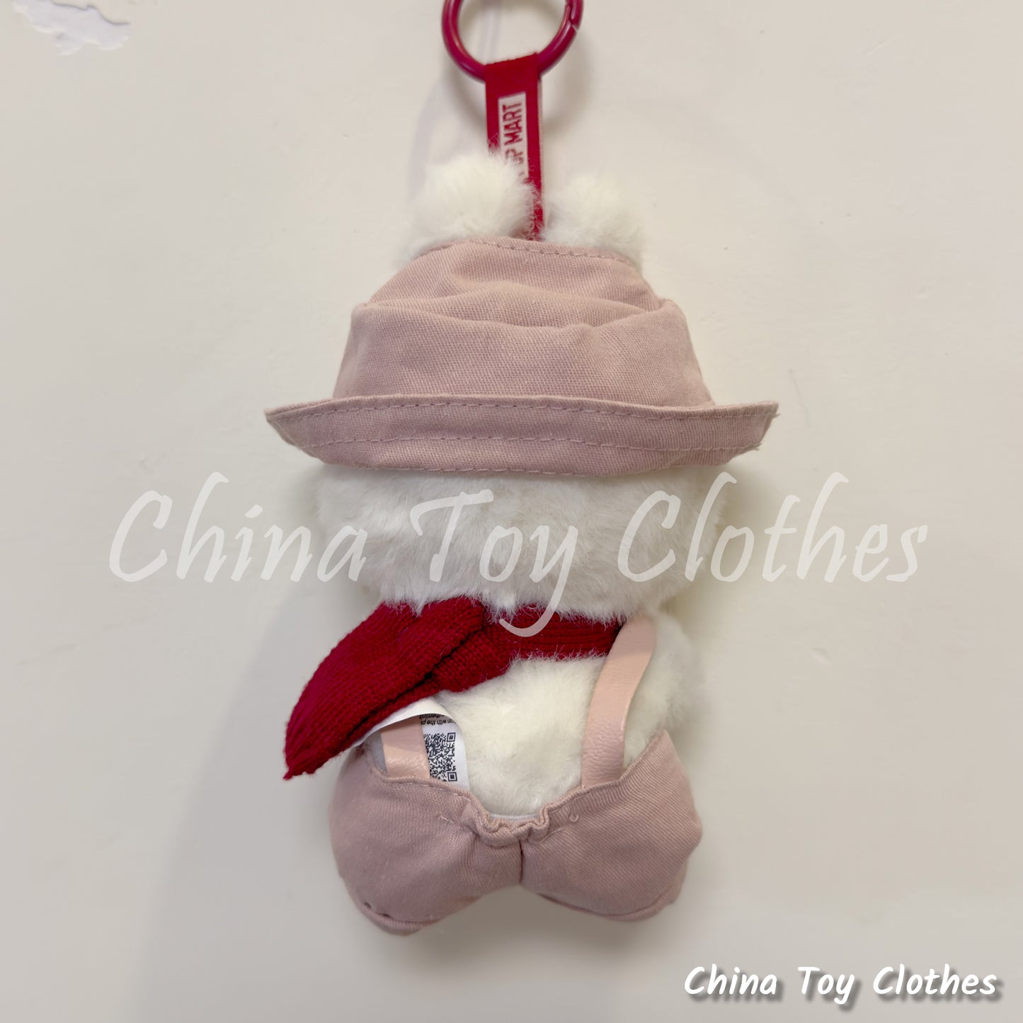 New Arrival LABUBU 17cm 7" The Monsters Plush Doll Clothes Rich Guy Pink Leisure suit NO TOY
