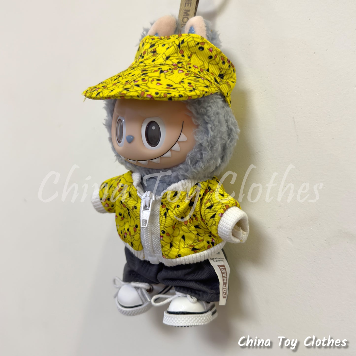 LABUBU 17cm Les Monstres Peluche Poupée Vêtements Beau Mec Style Manga 4 articles dans un costume PAS DE JOUET