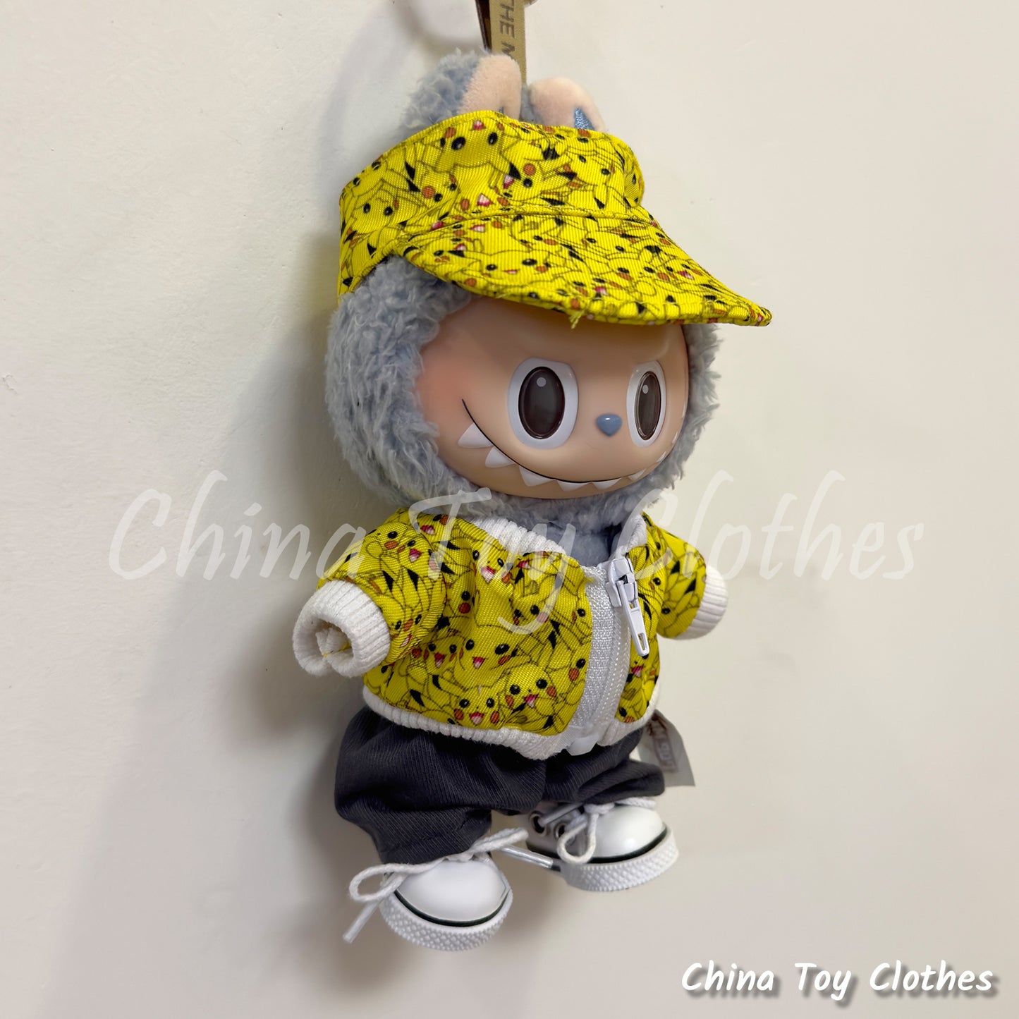 LABUBU 17cm Les Monstres Peluche Poupée Vêtements Beau Mec Style Manga 4 articles dans un costume PAS DE JOUET